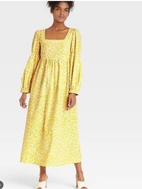 Who What Wear retro Empire waist dress